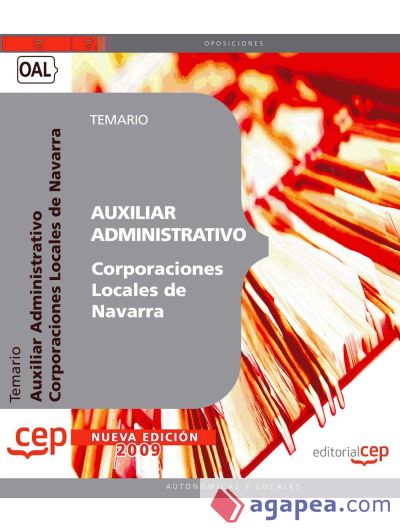 Auxiliar Administrativo Corporaciones Locales de Navarra. Temario