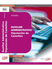 Portada de Auxiliar Administrativo. Diputación Provincial de Castellón. Temario