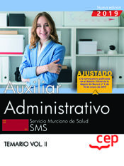 Portada de Auxiliar Administrativo. Servicio Murciano de Salud. Temario Vol.II