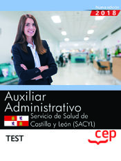 Portada de Auxiliar Administrativo. Servicio de Salud de Castilla y León (SACYL). Test