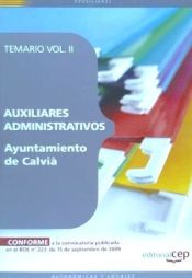 Portada de Auxiliar Administrativo del Ayuntamiento de Calvià. Temario Vol. II