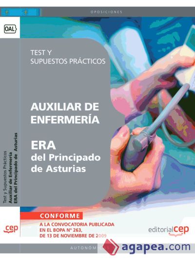 Auxiliar de Enfermería ERA del Principado de Asturias. Test y Supuestos Prácticos