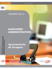 Portada de Auxiliares Administrativos Ayuntamiento de Zaragoza. Temario Vol. II