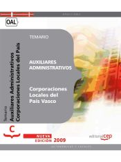 Portada de Auxiliares Administrativos Corporaciones Locales del País Vasco. Temario