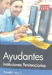 Portada de Ayudantes de Instituciones Penitenciarias. Temario Vol. II