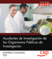 Portada de Ayudantes de Investigación de los Organismos Públicos de Investigación. Materias comunes. Test