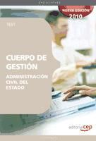 Portada de CUERPO DE GESTIÓN DE LA ADMINISTRACIÓN CIVIL DEL ESTADO. TEST