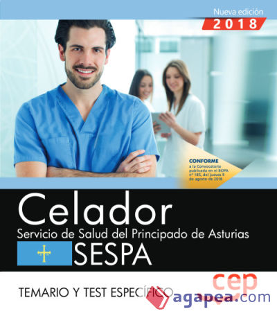 Celador del Servicio de Salud del Principado de Asturias. SESPA. Temario y test específico