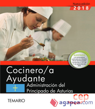 Cocinero/a Ayudante de la Administración del Principado de Asturias. Temario