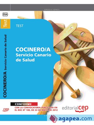 Cocinero/a del Servicio Canario de Salud. Test