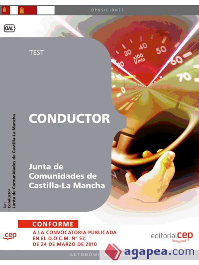 Conductor. Junta de Comunidades de Castilla-La Mancha. Test