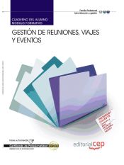 Portada de Cuaderno del Alumno Gestión de reuniones, viajes y eventos. Certificados de Profesionalidad