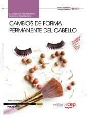 Portada de Cuaderno del alumno Cambios de forma permanente del cabello (MF0350_2). Certificados de profesionalidad