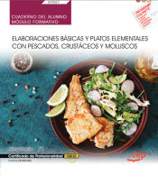 Portada de Cuaderno del alumno. Elaboraciones básicas y platos elementales con pescados, crustáceos y moluscos (UF0067). Certificados de profesionalidad. Cocina (HOTR0408)