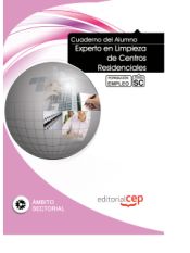 Portada de Cuaderno del alumno Experto en Limpieza de Centros Residenciales. Formación para el Empleo