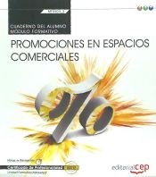 Portada de Cuaderno del alumno Promociones en espacios comerciales. Certficados de profesionalidad. Comercio y Marketing