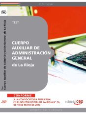 Portada de Cuerpo Auxiliar de Administración General de La Rioja. Test