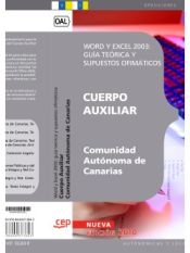 Portada de Cuerpo Auxiliar de la Comunidad Autónoma de Canarias. Word y Excel 2003: guía teórica y supuestos ofimáticos