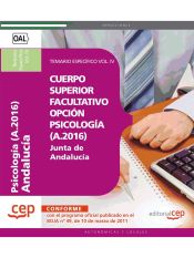 Portada de Cuerpo Superior Facultativo de la Junta de Andalucía, opción Psicología (A.2016). Temario Específico Vol. IV