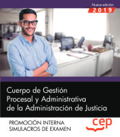 Portada de Cuerpo de Gestión Procesal y Administrativa de la Administración de Justicia. Promoción Interna. Simulacros de Examen