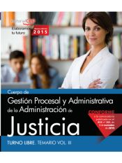 Portada de Cuerpo de Gestión Procesal y Administrativa de la Administración de Justicia. Turno Libre. Temario, volumen III