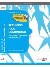 Portada de Cuerpo de Profesores Técnicos de F.P. Servicios a la Comunidad. Temario Vol. III