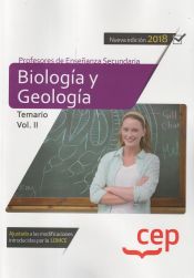 Portada de Cuerpo de Profesores de Enseñanza Secundaria. Biología y Geología. Temario Vol. II