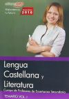 Cuerpo De Profesores De Enseñanza Secundaria. Lengua Castellana Y Literatura. Vol. I