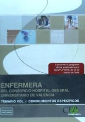 Portada de Enfermera del Consorcio Hospital General Universitario de Valencia. Temario Conocimientos Específicos Vol. I