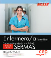 Portada de Enfermero/a. Turno libre. Servicio Madrileño de Salud (SERMAS). Temario Vol.II