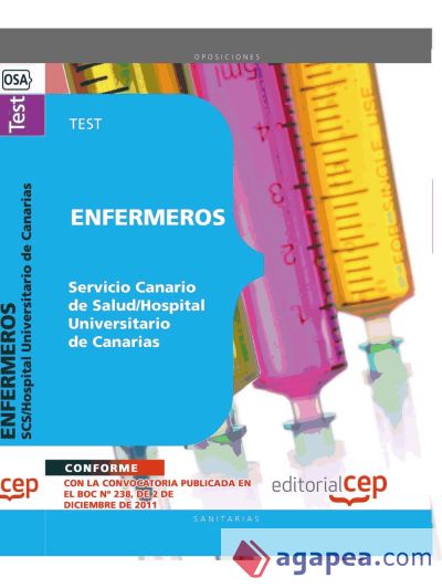 Enfermeros del Servicio Canario de Salud/Hospital Universitario de Canarias. Test