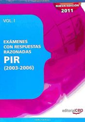 Portada de Exámenes PIR con Respuestas Razonadas (2003-2006) Vol I