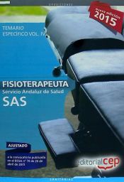 Portada de Fisioterapeuta. Servicio Andaluz de Salud (SAS). Temario específico. Vol.IV