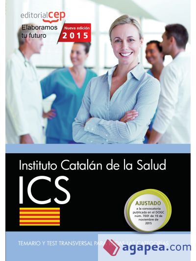 Instituto Catalán de la Salud. Temario y test transversal para todas las categorías