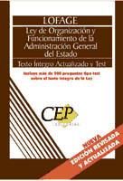 Portada de LEY DE ORGANIZACI&Oacute;N Y FUNCIONAMIENTO DE LA ADMINISTRACI&Oacute;N GENERAL DEL ESTADO (LOFAGE). TEXTO &Iacute;NTEGRO ACTUALIZADO Y TEST. COLECCI&Oacute;N LEGISLATIVA OPOSICIONES