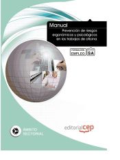 Portada de Manual Prevención de riesgos ergonómicos y psicológicos en los trabajos de oficina. Formación para el empleo