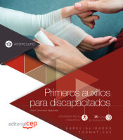 Portada de Manual. Primeros auxilios para discapacitados (AFDP016PO). Especialidades formativas