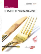 Portada de Manual Servicio en restaurante. Certificados de Profesionalidad