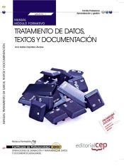 Portada de Manual Tratamiento de datos, textos y documentación  (MF0974_1). Certificados de Profesionalidad. Operaciones de grabación y tratamiento de datos y documentos (ADGG0508)