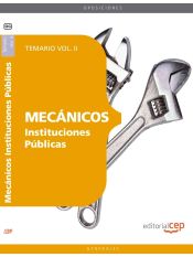 Portada de Mecánicos Instituciones Públicas. Temario Vol. II