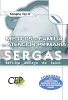 Portada de Médicos de Familia de Atención Primaria  del Servicio Gallego de Salud (SERGAS). Temario Vol. II