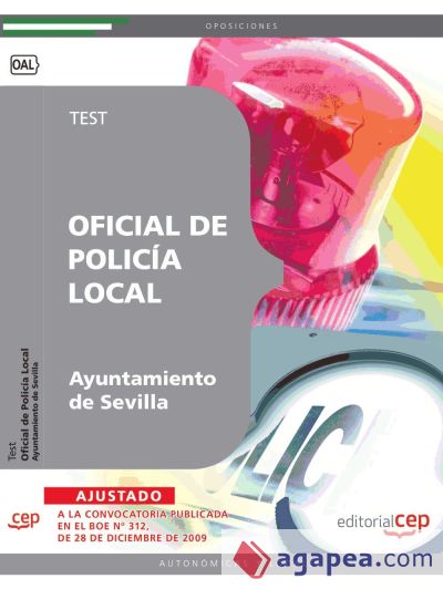 Oficial de Policía Local del Ayuntamiento de Sevilla. Test