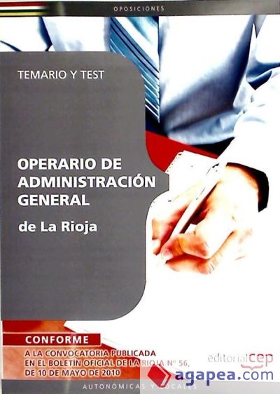 Operario de Administración General de La Rioja. Temario y Test