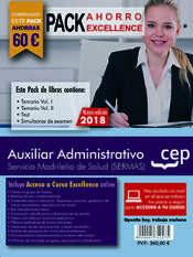 Portada de Pack Ahorro Excellence. Auxiliar Administrativo. Servicio Madrileño de Salud (SERMAS)