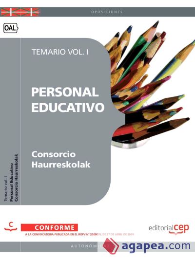 Personal Educativo del Consorcio Haurreskolak. Temario Vol. I