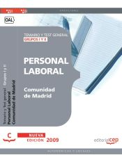 Portada de Personal Laboral de la Comunidad de Madrid Grupos I y II. Temario y Test general