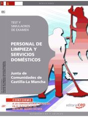 Portada de Personal de Limpieza y Servicio Doméstico. Junta de Comunidades de Castilla-La Mancha. Test y Simulacros de Examen