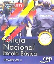 Portada de Policía Nacional Escala Básica. Temario Vol. II