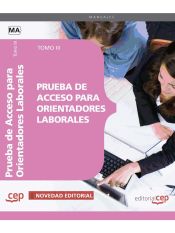 Portada de Prueba de Acceso para Orientadores Laborales. Tomo III