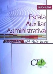 Portada de Respuestas Escala-Auxiliar Administrativa Universidad del País Vasco